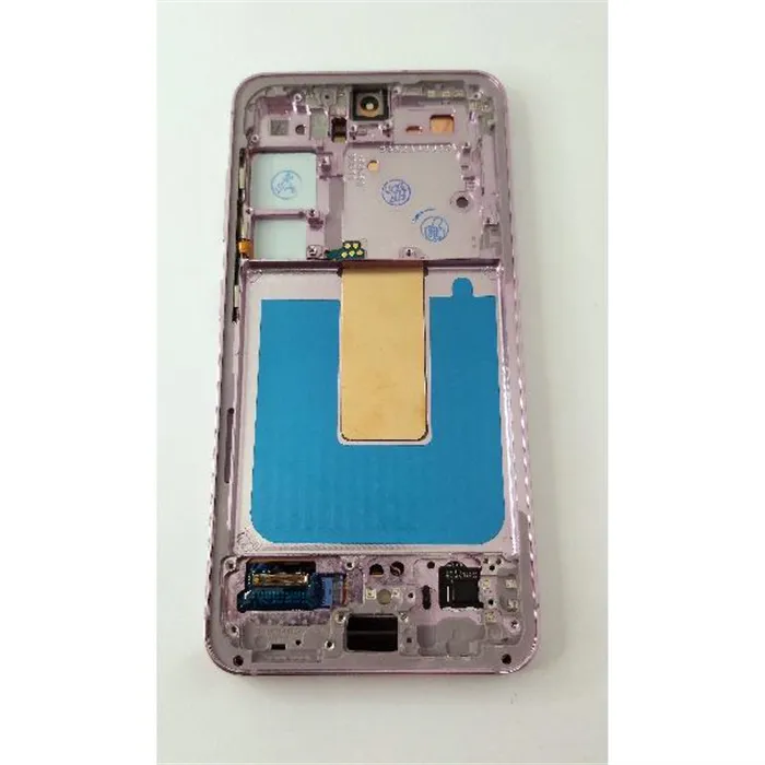 Pantalla lcd para Samsung Galaxy S23 S911B mas tactil negro con marco morado calidad premium