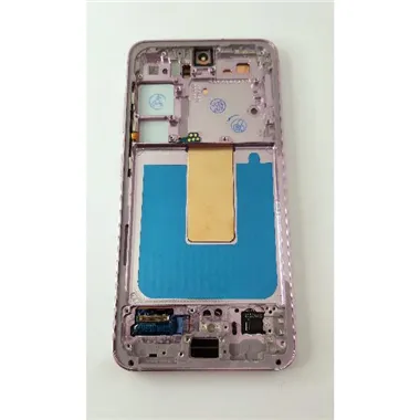 Pantalla lcd para Samsung Galaxy S23 S911B mas tactil negro con marco morado calidad premium