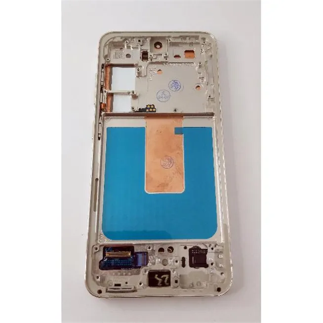 Pantalla lcd para Samsung Galaxy S23 S911B mas tactil negro con marco dorado calidad premium
