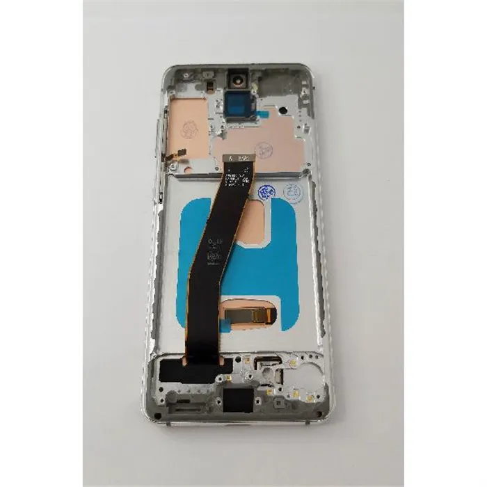 Pantalla lcd para Samsung Galaxy S20 G980F mas tactil negro con marco plata calidad Oled