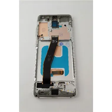 Pantalla lcd para Samsung Galaxy S20 G980F mas tactil negro con marco plata calidad Oled