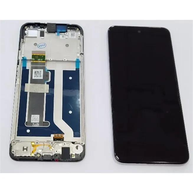 Pantalla lcd para Motorola G34 mas tactil negro con carcasa frontal 5D68C23723 Service Pack