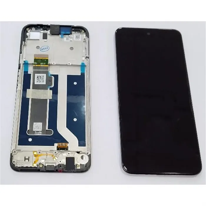 Pantalla lcd para Motorola G34 mas tactil negro con carcasa frontal 5D68C23723 Service Pack