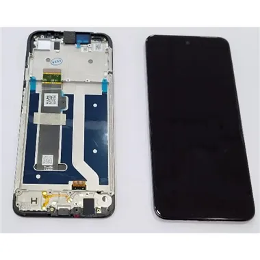 Pantalla lcd para Motorola G34 mas tactil negro con carcasa frontal 5D68C23723 Service Pack