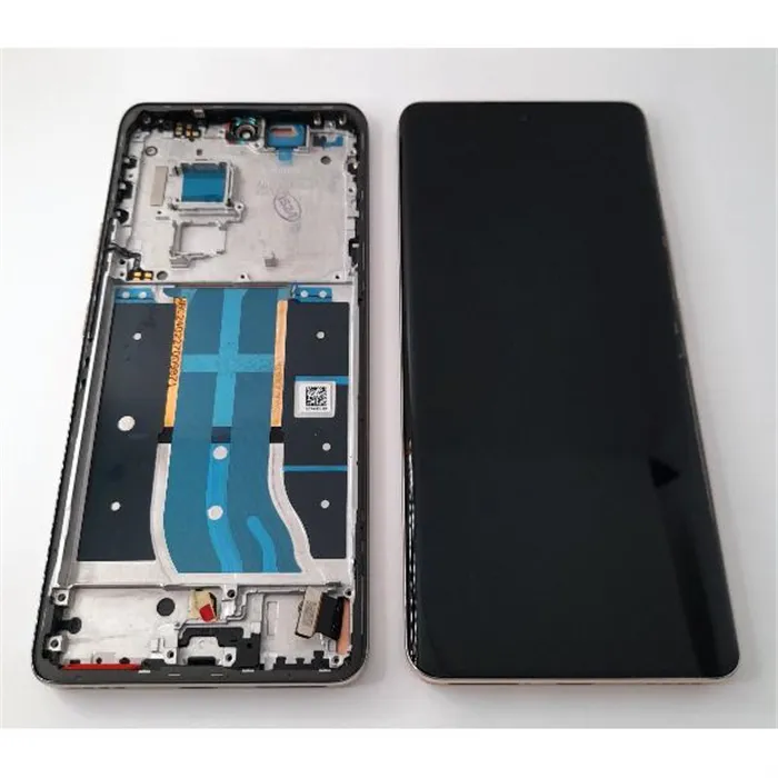 Pantalla lcd para Realme 12 Pro 5G RMX3842 RMX3843 mas tactil negro mas marco plata Service Pack