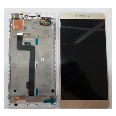 Xiaomi Mi Max 2 pantalla lcd + tactil dorado + marco blanco