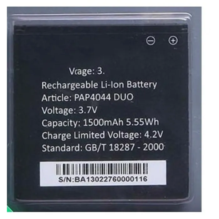 Batería Premium Prestigio pro Multiphone 4044DUO 1500mAh Li