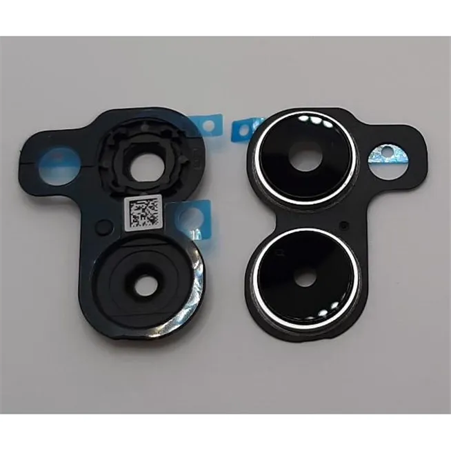 Set 2 cubierta camara plata para Realme 10 4G RMX3630 6.4 inch calidad premium