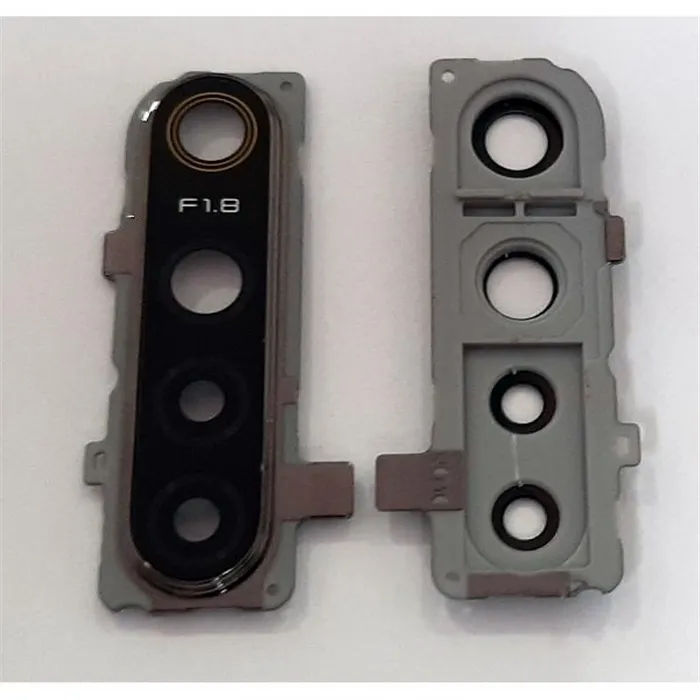 cubierta camara plata para Realme 5 mas lente camara calidad premium