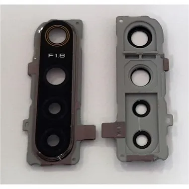 cubierta camara plata para Realme 5 mas lente camara calidad premium