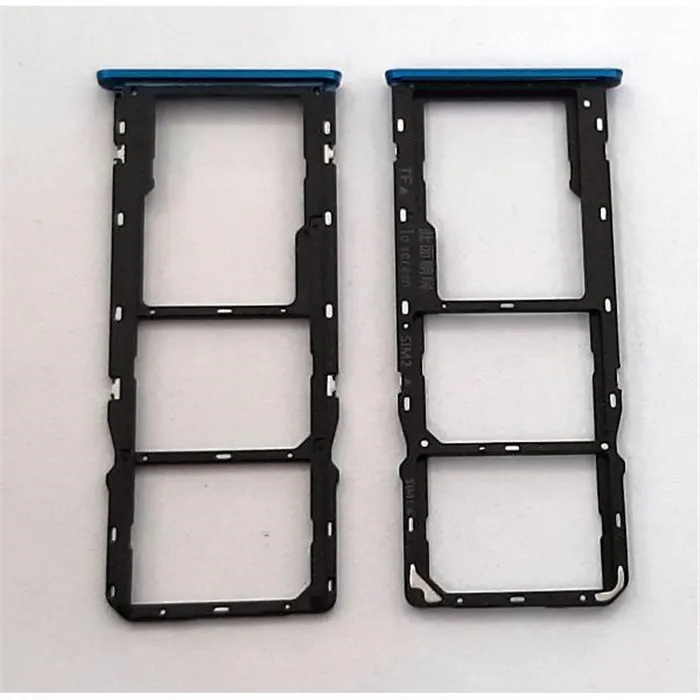 Soporte o bandeja sim azul para Realme 6 calidad premium