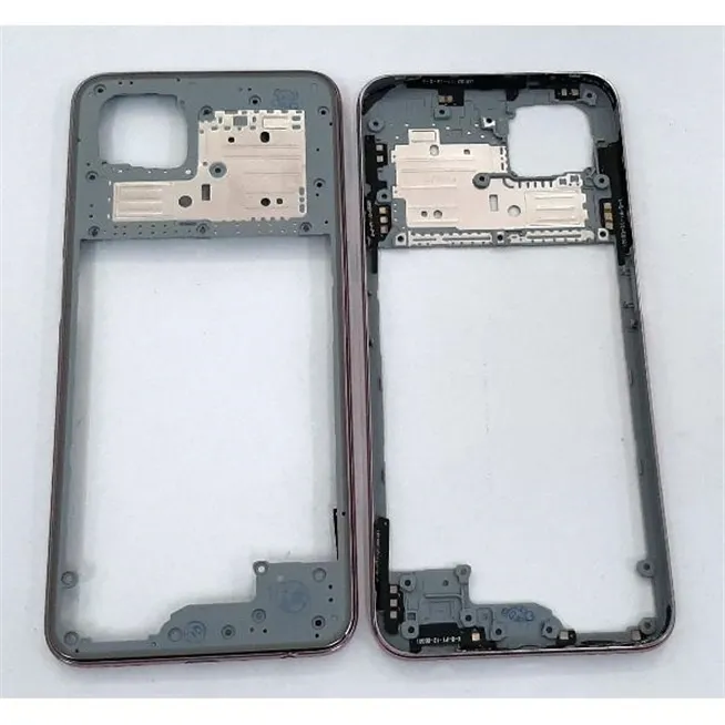 Carcasa central o marco rosa para Realme 6 Pro calidad premium