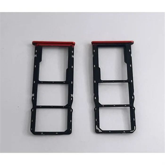 Soporte o bandeja dual sim rojo para Realme 6I RMX2040 calidad premium