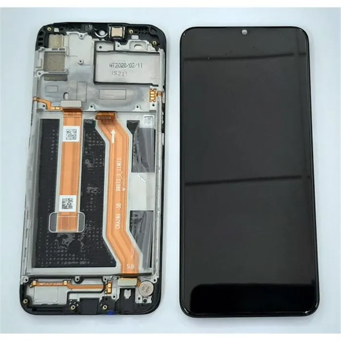 Pantalla lcd para Realme 6I mas tactil negro mas marco negro Service Pack