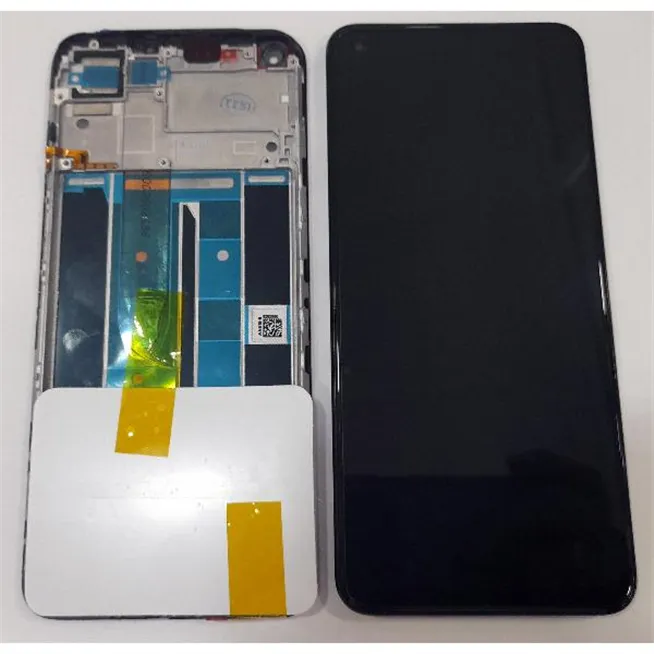 Pantalla lcd para Realme 8 + táctil negro + marco Service Pack Premium