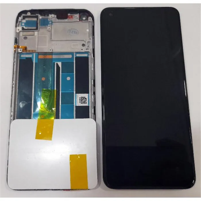 Pantalla lcd para Realme 8 + táctil negro + marco Service Pack Premium
