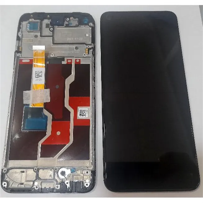 Pantalla lcd para Realme 9i mas táctil negro mas marco Service Pack Premium