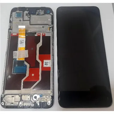Pantalla lcd para Realme 9i mas táctil negro mas marco Service Pack Premium