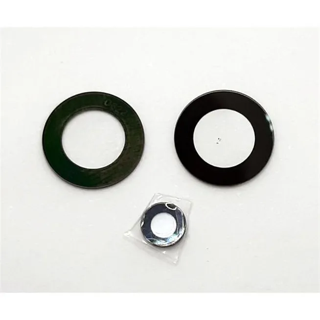 Set 3 cristal camara negro para Realme 9I RMX3491 calidad premium