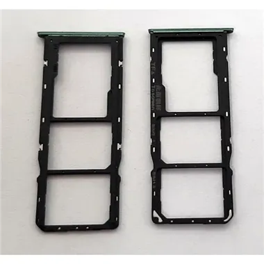 Soporte o bandeja dual sim verde para Realme C11 calidad premium