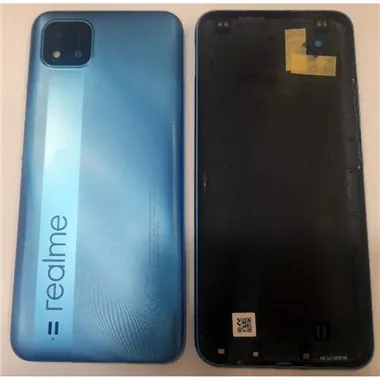Tapa trasera o tapa batería azul para Realme C11 2021 Service Pack Premium
