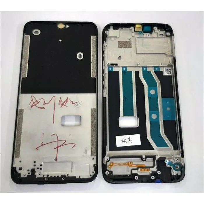 Carcasa central o marco negro para Realme C11 calidad premium