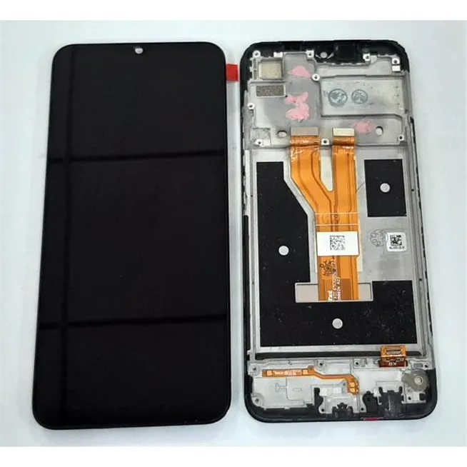 Pantalla LCD para Realme C20 mas tactil negro mas marco negro calidad premium