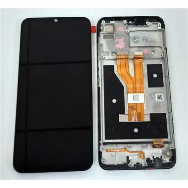 Pantalla LCD para Realme C20 mas tactil negro mas marco negro calidad premium