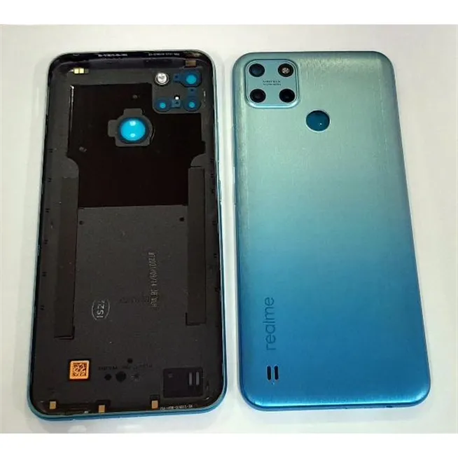 Tapa trasera o tapa bateria azul para Realme C25 RMX3191 RMX3193 code 4909037 Service Pack