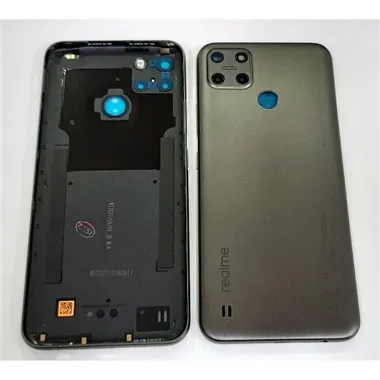 Tapa trasera o tapa bateria gris para Realme C25 RMX3191 RMX3193 code 4909038 Service Pack