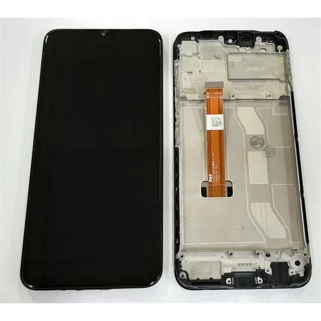 Pantalla lcd para Realme C25 mas tactil negro mas marco negro calidad premium