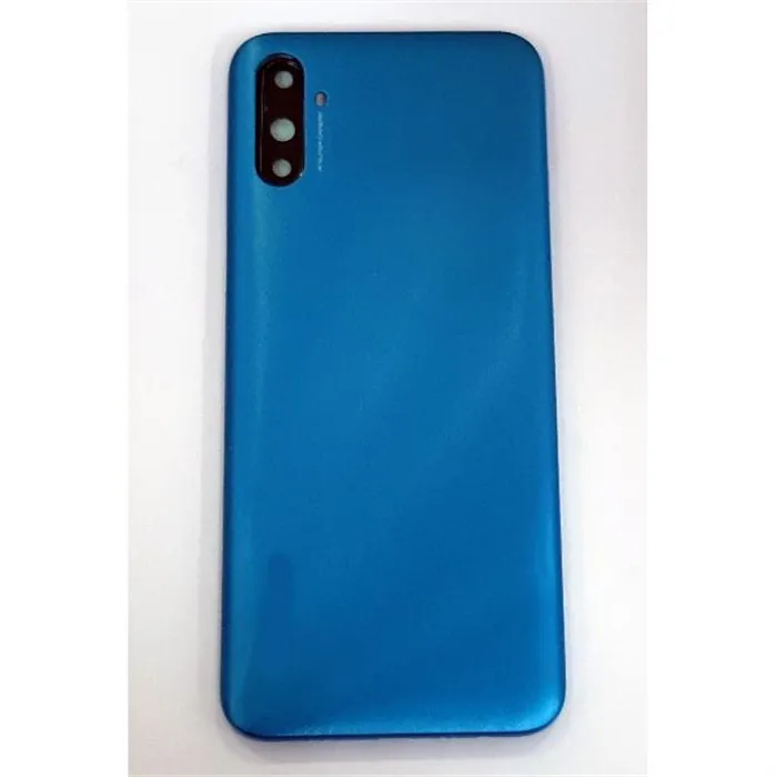 Tapa trasera o tapa bateria azul para Realme C3 mas cubierta camara