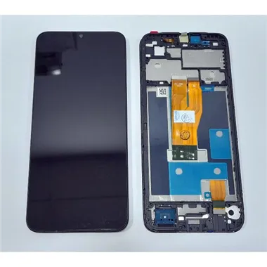 Pantalla lcd para Realme C30 RMX3581 mas tactil negro mas marco negro compatible