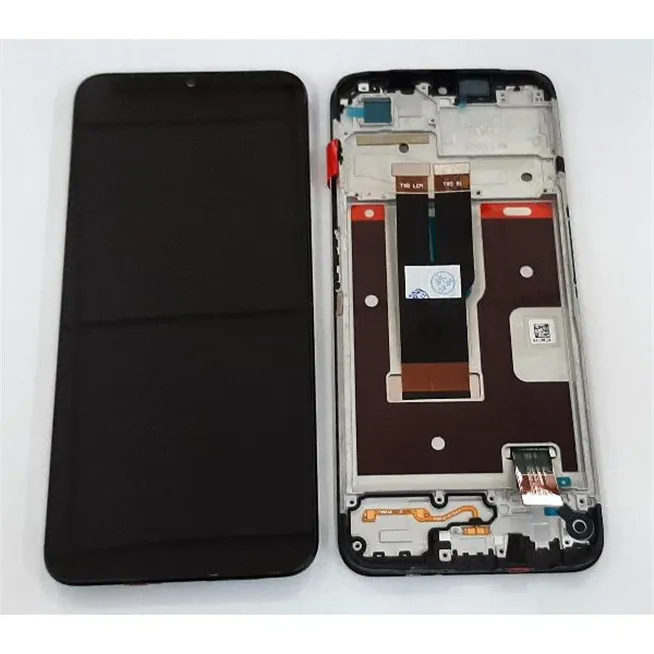 Pantalla lcd para Realme C31 RMX3501 mas tactil negro mas marco negro calidad premium