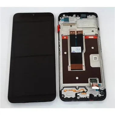 Pantalla lcd para Realme C31 RMX3501 mas tactil negro mas marco negro calidad premium
