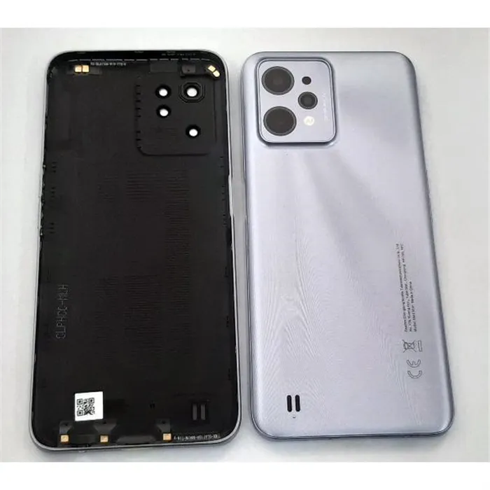 Tapa trasera o tapa bateria plata para Realme C31 RMX3501