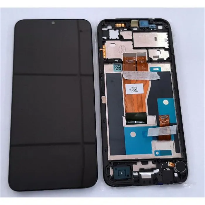 Pantalla lcd para Realme C33 4130336 RMX3624 mas tactil negro mas marco negro Service Pack