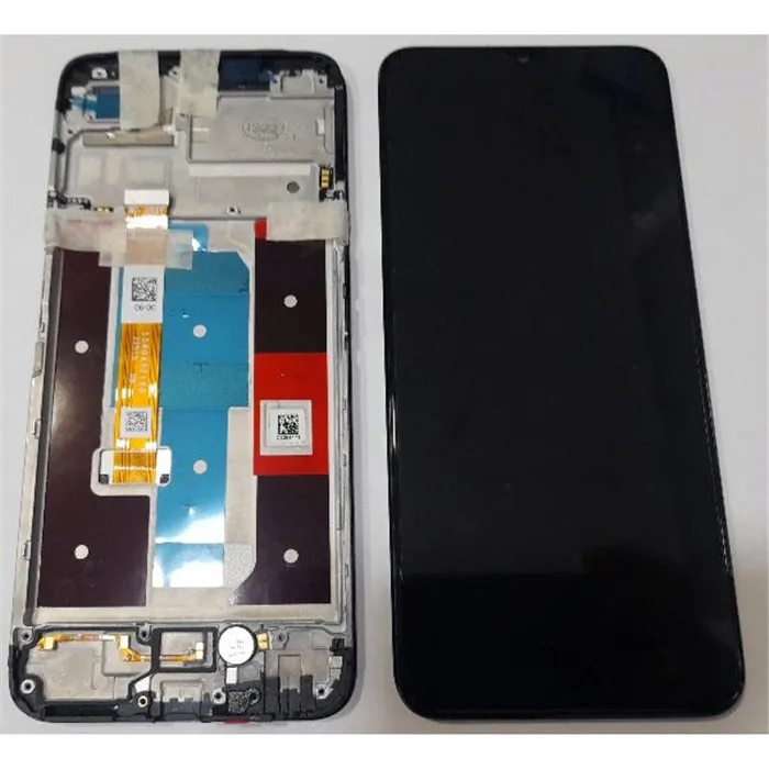 Pantalla lcd para Realme C35 RMX3511 mas tactil negro mas marco negro Service Pack calidad premium