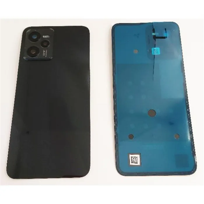 Tapa trasera o tapa bateria negra para Realme C35 RMX3511 mas lente camara
