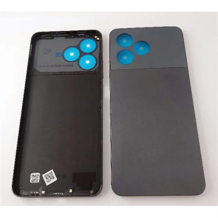 Tapa trasera o tapa bateria gris para Realme C51 RMX3830 