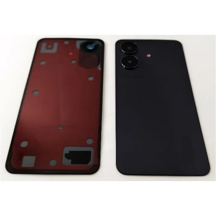Tapa trasera o tapa bateria negra para Realme C61 4G RMX3933 con cristal de camara