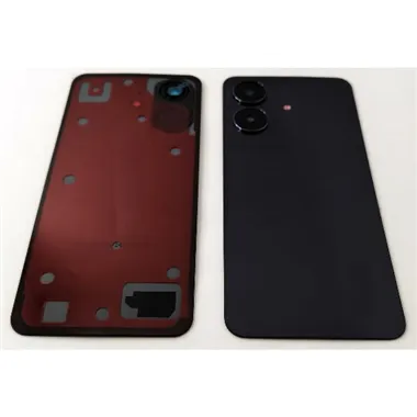 Tapa trasera o tapa bateria negra para Realme C61 4G RMX3933 con cristal de camara