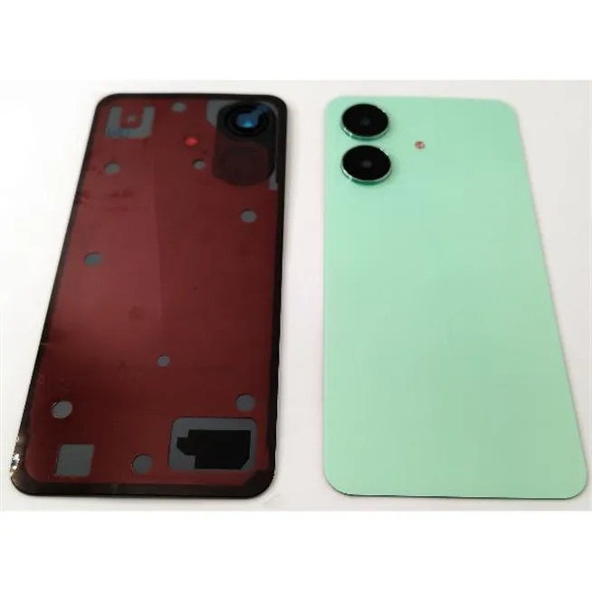 Tapa trasera o tapa bateria verde para Realme C61 4G RMX3933 con cristal de camara