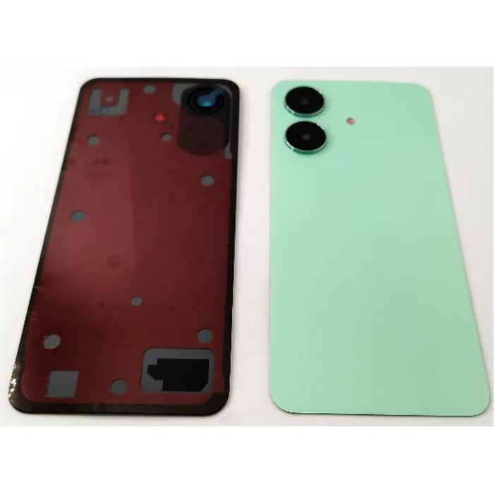 Tapa trasera o tapa bateria verde para Realme C61 4G RMX3933 con cristal de camara
