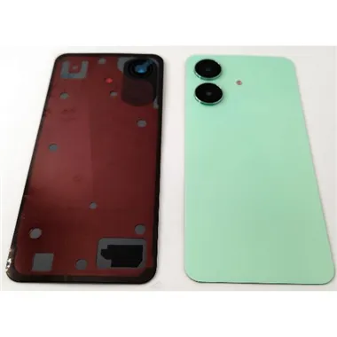 Tapa trasera o tapa bateria verde para Realme C61 4G RMX3933 con cristal de camara