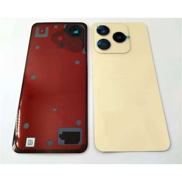Tapa trasera o tapa bateria dorada para Realme C61 4G RMX3933 con cristal de camara
