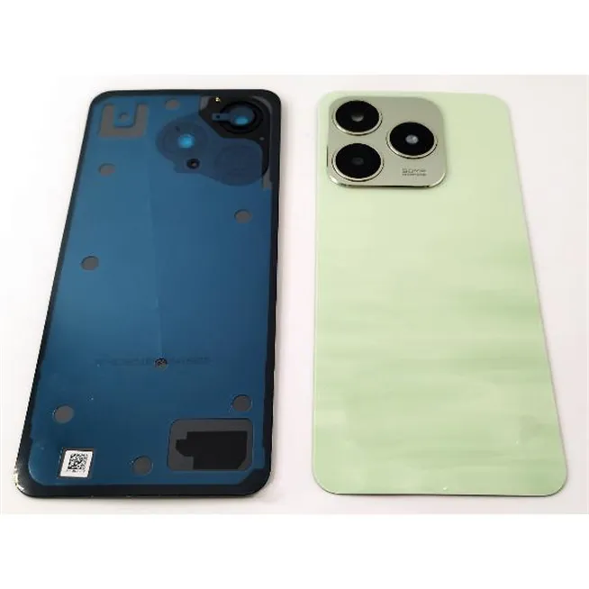Tapa trasera o tapa bateria verde para Realme C63 4G con lente de camara