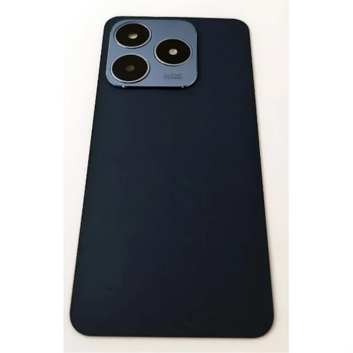 Tapa trasera o tapa bateria azul para Realme C63 4G con cristal de camara