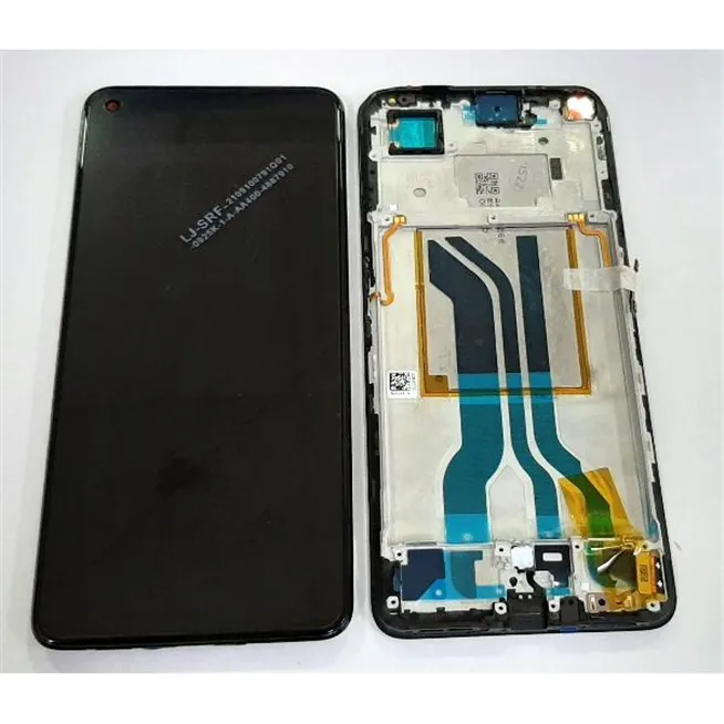 Pantalla lcd para Realme GT Neo 2 RMX3370 code 4908662 mas tactil negro mas marco negro Service Pack