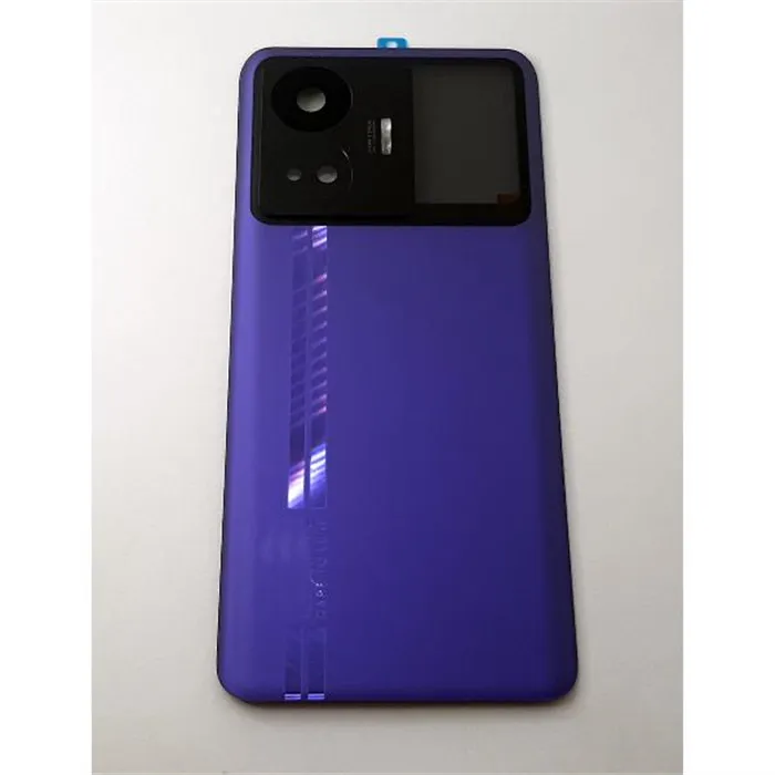 Tapa trasera o tapa bateria purpura para Realme GT3 5G mas cubierta camara